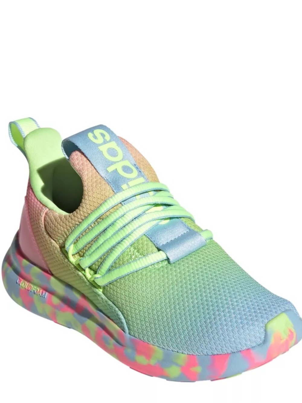 Adidas Kids Lite Racer Adapt 7.0 Slip-On Shoes Size 12